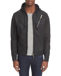 DSQUARED2 Full Zip Coated Cotton Hoodie