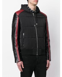 Givenchy Hooded Contrasting Sleeve Jacket