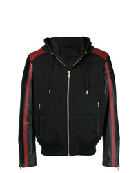 Givenchy Hooded Contrasting Sleeve Jacket