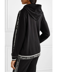 Dolce & Gabbana Hooded Med Cotton Jersey Track Jacket