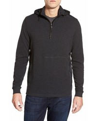 Bugatchi Hooded Quarter Zip Sweater