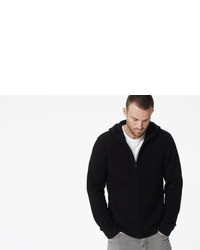 James Perse Cashmere Thermal Full Zip Hoodie