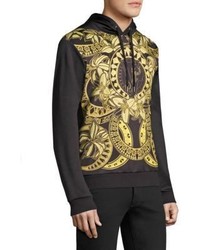 Versace Jeans Gold Chain Nero Hooded Sweatshirt