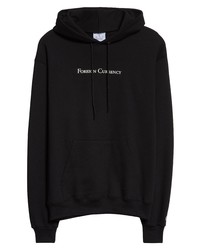 Foreign Currency Logo Champion Cotton Blend Hoodie