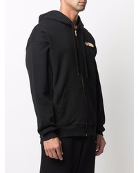 Moschino Logo Lettering Zipped Hoodie