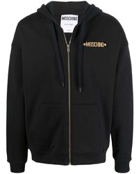 Moschino Logo Lettering Zipped Hoodie