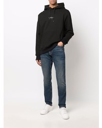 Calvin Klein Jeans Logo Print Drawstring Hoodie