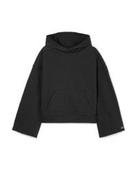 Alo Yoga Low Key Distressed French Cotton Blend Terry Hoodie
