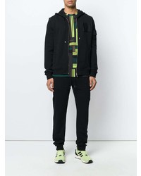 Versace Collection Medusa Patch Zipped Hoodie