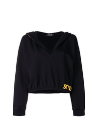 Styland Oversized Hood Cropped Sweater