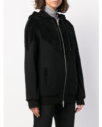 Givenchy Panelled Zip Front Hoodie