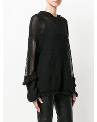Almaz Perforated Hooded Jumper