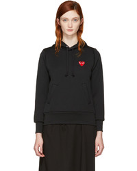 Comme des Garcons Play Black Heart Patch Hoodie