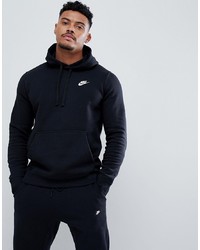 Nike Pullover Hoodie With Swoosh Logo In Black 804346 010