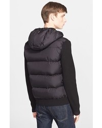 Moncler Quilted Back Hooded Sweater