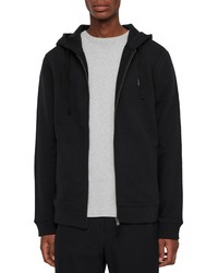 AllSaints Raven Slim Fit Zip Hoodie