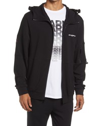 KARL LAGERFELD PARIS Reflective Logo Track Jacket In Black At Nordstrom