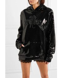 Dundas Sequined Cotton Jersey Hoodie