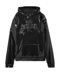 Dundas Sequined Cotton Jersey Hoodie