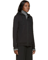 Alexander Wang T By Black French Terry Zip Up Hoodie