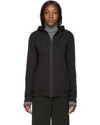 Alexander Wang T By Black French Terry Zip Up Hoodie