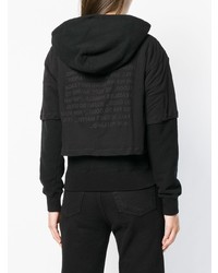Unravel Project T Shirt Layered Hoodie
