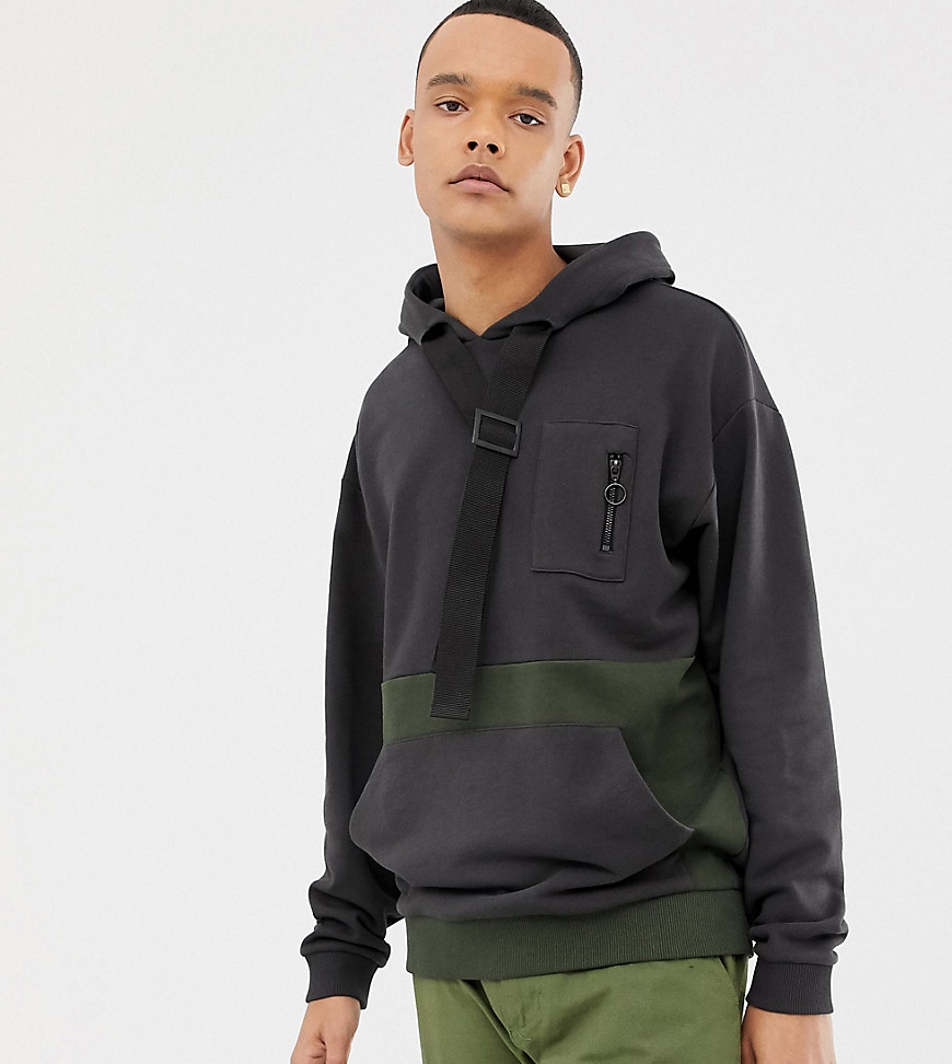 ASOS DESIGN Tall Oversized Hoodie With Utility Details, $16 | Asos ...