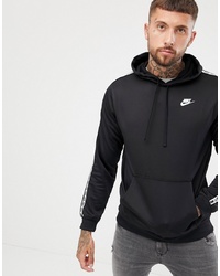 Nike Taping Pullover Hoodie In Black Ar4914 010