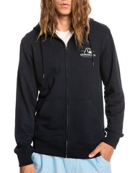 Quiksilver These Days Zip Up Hoodie In Black At Nordstrom