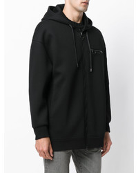 Neil Barrett Zip Detail Hooded Sweatshirt