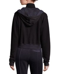 Cotton Citizen Zip Front Cropped Hoodie