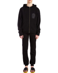 Christopher Kane Zip Up Hoodie With Digital Face Patch