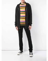 The Elder Statesman Zipped Knitted Hoodie