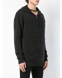 The Elder Statesman Zipped Knitted Hoodie