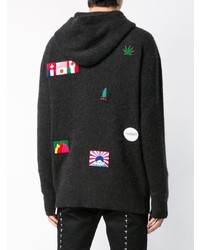 The Elder Statesman Zipped Knitted Hoodie