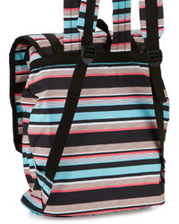 Le Sport Sac Lesportsac Journey Striped Flap Top Backpack Tennis Stripe