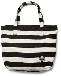 Black Horizontal Striped Bag