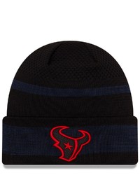 New Era Black Houston Texans 2021 Nfl Sideline Tech Cuffed Knit Hat At Nordstrom