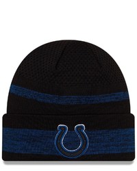 New Era Black Indianapolis Colts 2021 Nfl Sideline Tech Cuffed Knit Hat At Nordstrom