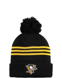 adidas Black Pittsburgh Penguins Locker Room Three Ed Knit Hat With Pom At Nordstrom