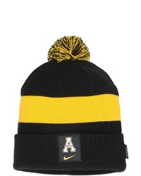 Nike Blackgold Appalachian State Mountaineers Sideline Team Cuffed Knit Hat With Pom At Nordstrom