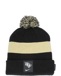 Nike Blackgold Ucf Knights Sideline Team Cuffed Knit Hat With Pom At Nordstrom