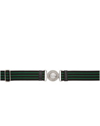 Prada Black And Green Belt