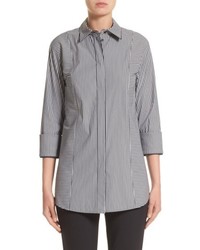 Lafayette 148 New York Claude Scania Stripe Blouse