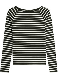 Theory Striped Cotton Top