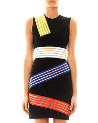 Christopher Kane Colour Block Multi Stripe Dress