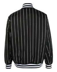 Tommy Jeans Logo Appliqu Striped Bomber Jacket
