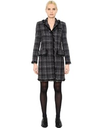 Thom Browne Wool Mohair Blend Boucle Tweed Coat