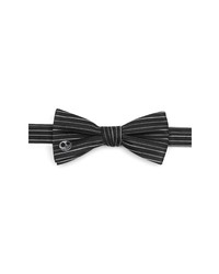 Black Horizontal Striped Bow-tie