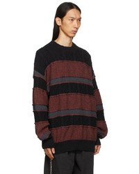 Li-Ning Black Red Striped Sweater